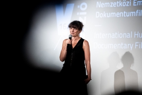 Réka Szabó, director of The Euphoria of Being, receives the Audience Award / Photo: Zoltán Adrián