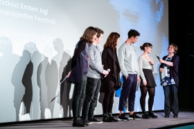 The Student Jury on stage / Photo: Balázs Ivándi-Szabó