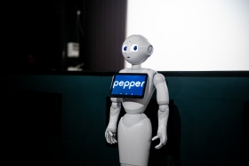Surprise guest: Pepper the robot / Photo: Balázs Ivándi-Szabó